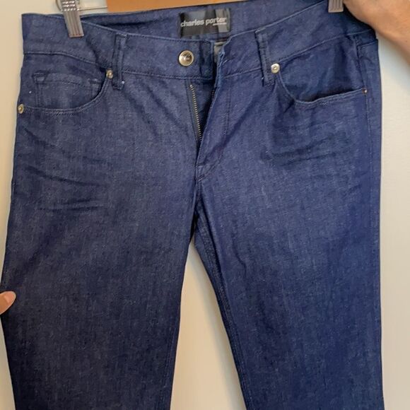 CHARLES PORTER DARK BLUE FLARE BOTTOMS BUN… - Picture 9 of 12